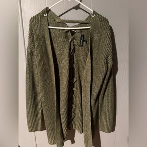 3 for $10🌻Olive Green cardigan large